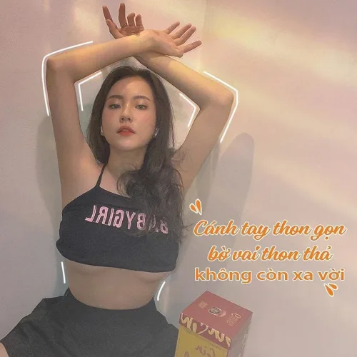 Cánh tay thon gọn – bờ vai thon thả không còn xa vời sau khi dùng Cà Phê Sâm
