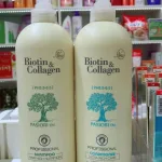 Cặp dầu gội xả Biotin Collagen trắng 1000ml Chính Hãng
