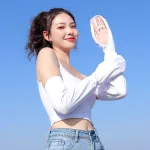 Cặp Găng Tay Dài Chống Nắng - Bao Tay Dài Vải Kim Cương Mềm Mịn
