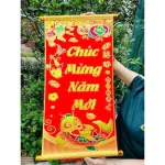 Câu Đối Đỏ Đơn 3d Treo Tường - Câu Đối Trang Trí Tết