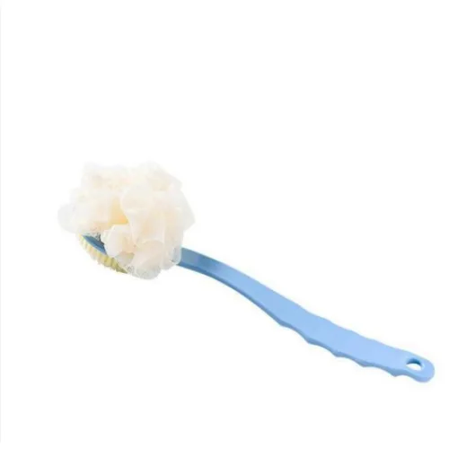 Cây Chà Lưng - Cọ Tắm Kì Lưng - Bàn Chải Chà Lưng 2 Đầu Có Bông Tắm 35cm