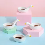 Chén Đựng Gia Vị Thiên Nga - Chén Đựng Nước Chấm Bằng Sứ 11x5.5cm