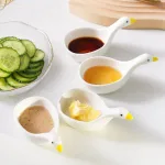 Chén Đựng Gia Vị Thiên Nga - Chén Đựng Nước Chấm Bằng Sứ 11x5.5cm