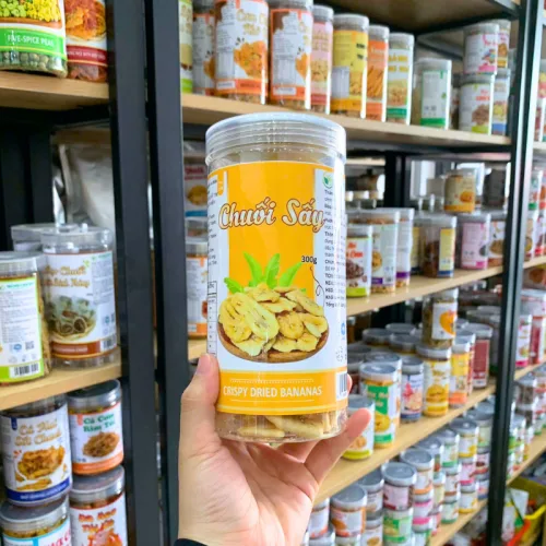 Chuối Sấy Giòn Thơm Ngon 300g Hộp