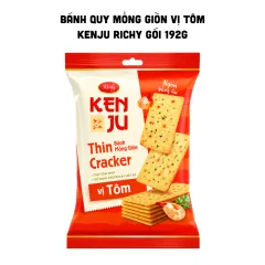 Bánh Quy Mỏng Giòn Vị Tôm Kenju Richy Gói 192g