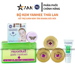 Bộ Kem Yanhee Thái Lan Xanh Lá 5 Món Chính Hãng - Hỗ Trợ Da Thâm Nám Dưỡng Sáng Da
