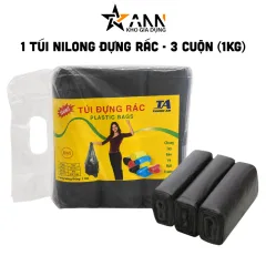 1 Túi Nilong Đựng Rác 3 Cuộn Size Đại 64x78cm