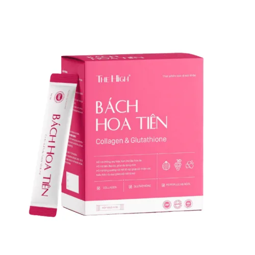 Cốm Bách Hoa Tiên Collagen & Glutathione The High - Hộp 30 Gói