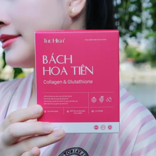 Cốm Bách Hoa Tiên Collagen & Glutathione The High - Hộp 30 Gói