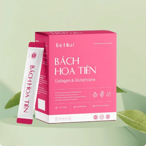 Cốm Bách Hoa Tiên Collagen & Glutathione The High - Hộp 30 Gói