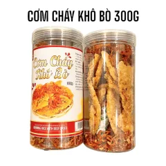Cơm Cháy Lắc Khô Bò Loại Ngon 300g Hộp Pet