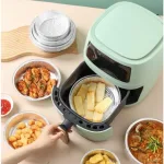 Combo 10 Đĩa Giấy Bạc Lót Nồi Chiên Không Dầu Lò Nướng 22cm