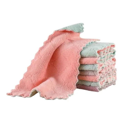 Combo 10 Khăn Lau Bếp Đa Năng - Khăn Bếp 2 Mặt Vải Mềm Mịn Siêu Thấm Nước 25x15Cm