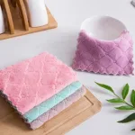 Combo 10 Khăn Lau Bếp Đa Năng - Khăn Bếp 2 Mặt Vải Mềm Mịn Siêu Thấm Nước 25x15Cm