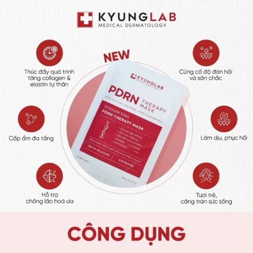 Combo 10 Miếng Mặt Nạ Phục Hồi KyungLab Pdrn Therapy Mask 23ml/Miếng