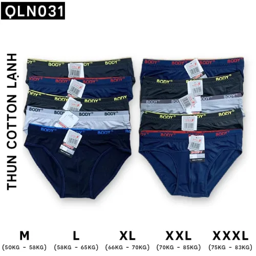 Combo 10 Quần Lót Nam Tam Giác Viền Lưng Thun Lạnh Cao Cấp