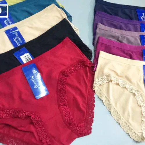 Combo 10 quần lót nữ viền ren hoa hồng