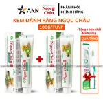 Combo 2 Cây Kem Đánh Răng Ngọc Châu Trắng Răng 100g/Tuýp - Kem Đánh Răng Dược Liệu + Tặng 1 Bài Chải Đánh Răng( tuýp nhỏ)
