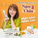Combo 2 Cây Kem Đánh Răng Ngọc Châu Trắng Răng 100g/Tuýp - Kem Đánh Răng Dược Liệu + Tặng 1 Bài Chải Đánh Răng( tuýp nhỏ)