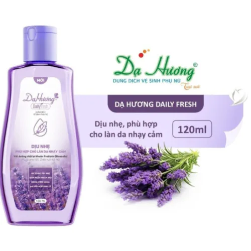 Combo 2 Chai Dung Dịch Vệ Sinh Dạ Hương Daily Fresh Dịu Nhẹ Màu Tím 120ml/chai