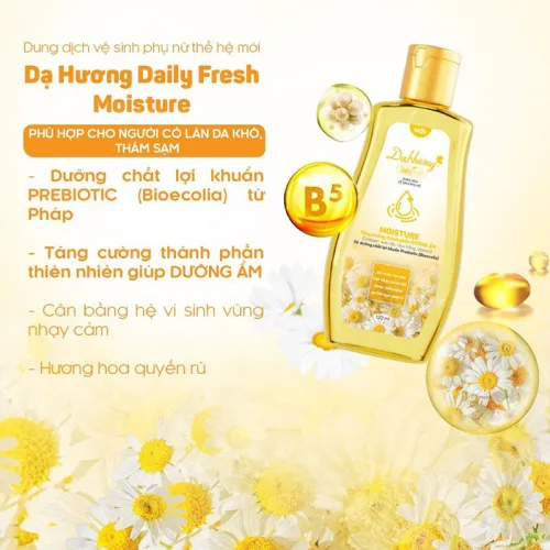 Combo 2 Chai Dung Dịch Vệ Sinh Dạ Hương Daily Fresh Moisture Màu Vàng 120ml/chai