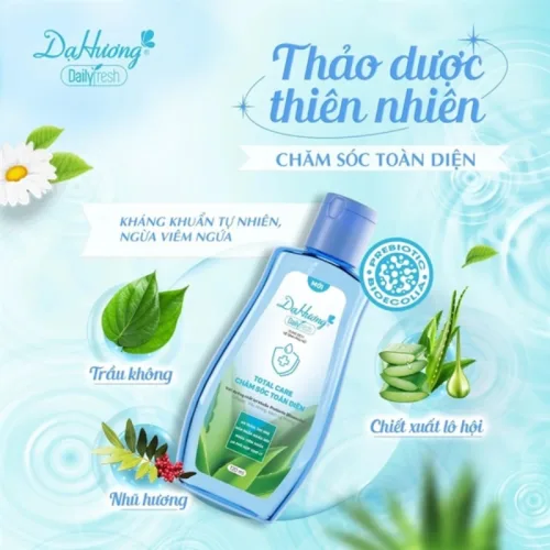 Combo 2 Chai Dung Dịch Vệ Sinh Dạ Hương Daily Fresh Total Care Màu Xanh 120ml/chai