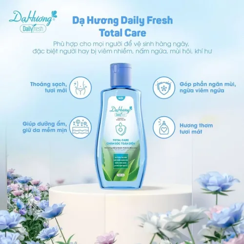 Combo 2 Chai Dung Dịch Vệ Sinh Dạ Hương Daily Fresh Total Care Màu Xanh 120ml/chai