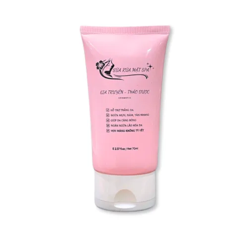 Combo 2 Chai Sữa Rửa Mặt Spa Gia Truyền Thảo Dược Cosmetic Cao Cấp 70ml