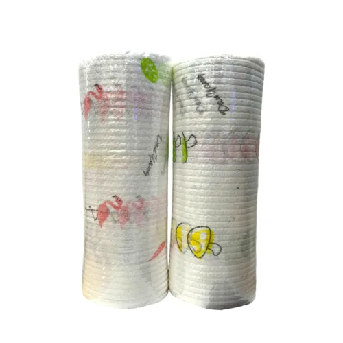 Combo 2 Cuộn Khăn Giấy Lau Bếp Đa Năng Tái Sử Dụng Nhiều Lần 6x6x19.5cm