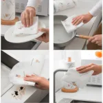 Combo 2 Cuộn Khăn Giấy Lau Bếp Đa Năng Tái Sử Dụng Nhiều Lần 6x6x19.5cm