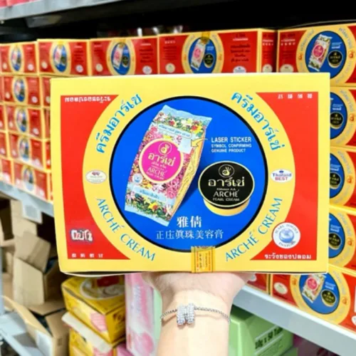 Combo 2 Hộp Kem Face Sâm Dưỡng Sáng Da Mặt Arche Pearl Cream AC Thái Lan 5g/hộp