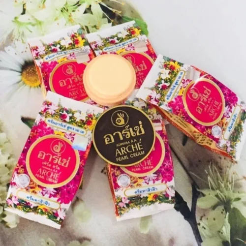 Combo 2 Hộp Kem Face Sâm Dưỡng Sáng Da Mặt Arche Pearl Cream AC Thái Lan 5g/hộp