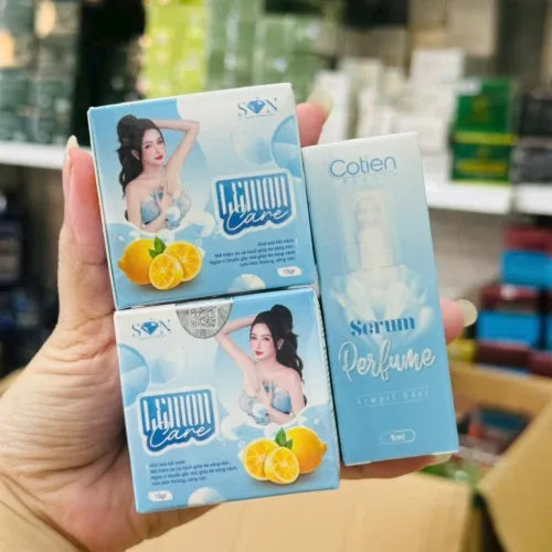 Combo 2 Hộp Kem Thâm Nách Lemon Care Màu Xanh Cotien Beauty (Tặng Serum)