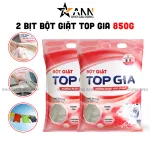 Combo 2 Túi Bột Giặt Quần Áo Top Gia 850g/Túi Hương Nước Hoa Pháp