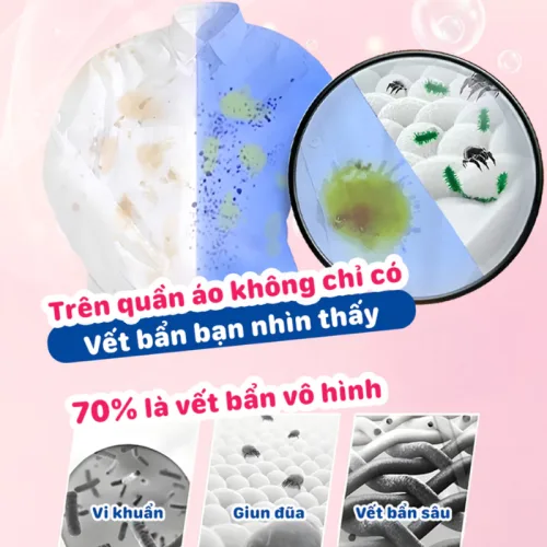 Combo 2 Túi Bột Giặt Quần Áo Top Gia 850g/Túi Hương Nước Hoa Pháp
