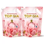 Combo 2 Túi Nước Giặt Topgia Hương Hoa Hồng 1 Lít (tổng 2 lít 2 túi) - Túi Cam