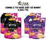 Combo 2 Túi Nước Giặt Xả Minmy Màu Tím Hoặc Hồng 2,2kg/Túi