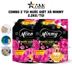 Combo 2 Túi Nước Giặt Xả Minmy Màu Tím Hoặc Hồng 2,2kg/Túi