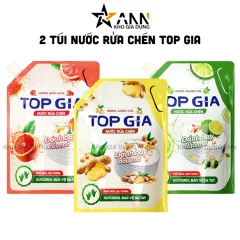 Combo 2 Túi Nước Rửa Chén Top Gia Dung Tích 2L/Túi