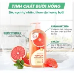 Combo 3 Chai Nước Rửa Chén Top Gia Hương Chanh Tươi - Hương Gừng- Hương Bưởi Hồng 1kg/chai