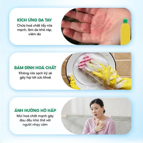Combo 3 Chai Nước Rửa Chén Top Gia Hương Chanh Tươi - Hương Gừng- Hương Bưởi Hồng 1kg/chai