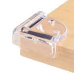 Combo 4 Bọc Góc Bàn Bằng Silicon An Toàn  Cho Bé - Miếng Bọc Góc Bàn Tránh Va Đập 4.3x4.3x1.5cm