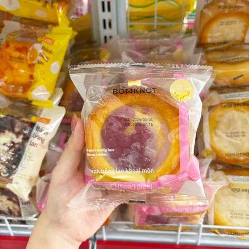 Combo 5 Bánh Bông Lan BOWKNOT Khoai Môn Hình Tart