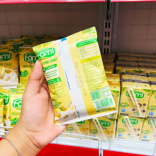 Combo 5 Bịch Sữa Đậu Nành FAMI Nguyên Chất 200ml