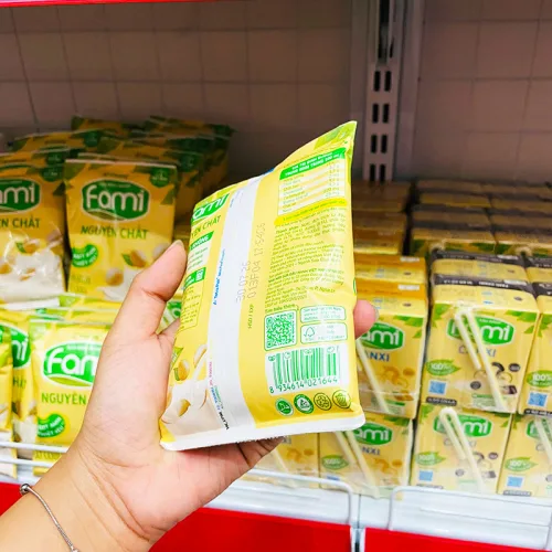 Combo 5 Bịch Sữa Đậu Nành FAMI Nguyên Chất 200ml