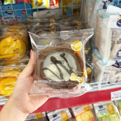 Combo 5 Cái Bánh Bông Lan BOWKNOT Cacao Hình Tart