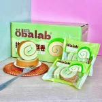Combo 5 Cái Bánh Bông Lan Cuộn OBALAB Vị Socola/ Vị Trà Xanh/ Vị Phô Mai 60g