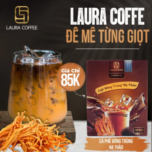 Hộp Cà Phê Đông Trùng Hạ Thảo Laura Coffee Nhật Kim Anh