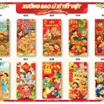 Combo 100 Bao Lì Xì Tết Bính Ngọ 2026 - Khách Chọn Tối Đa 10 mẫu