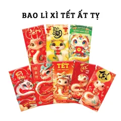 Combo 50 Bao Lì Xì Tết Ất Tỵ 2025